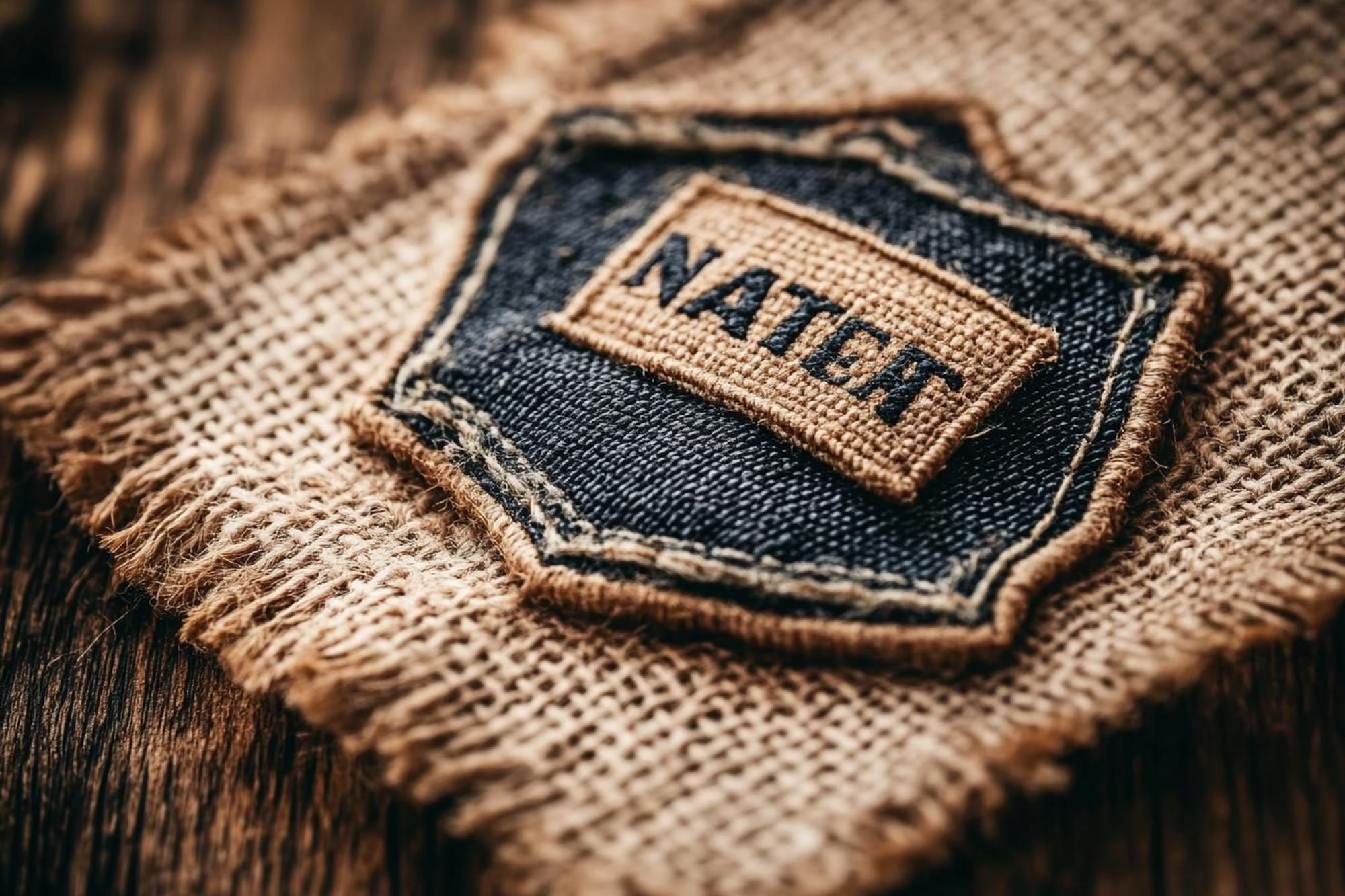 Branded patch embroidered for small brand